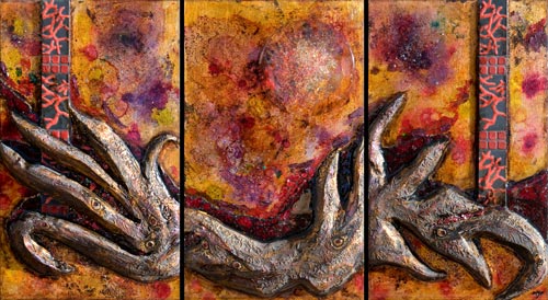 Une peinture abstraite contemporaine de Marie Hermance