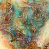 Langueur du Soir, 30x30 cm, Mixed media on wood
